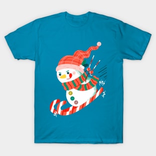 snowman ski T-Shirt